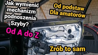 jak wymienić mechanizm podnoszenia szyby. Passat b5, Skoda golf Audi