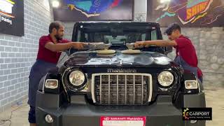 Brand new Mahindra Thar protected with PPF | Paint Protection Film | Carport