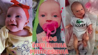 UM DIA CUIDANDO DA MINHA FILHINHA LUNA ELOÁ -VLOGZINHO 1