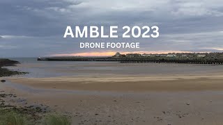 AMBLE,  NORTHUMBERLAND 2023. DRONE FOOTAGE IN 4K