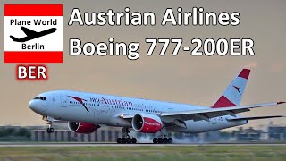 Austrian Airlines Boeing 777-200ER *OE-LPD* landing at Berlin Brandenburg Airport