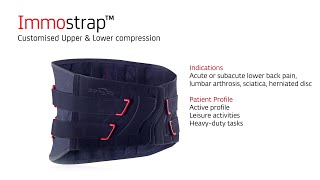 Donjoy Lumbar Support Range - Immostrap