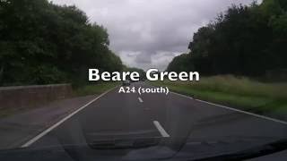 Beare Green A24 (South) Surrey Dash cam