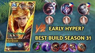 HOW TO OVERCOME HYPER ENEMY ON EARLY GAME | ALUCARD BEST BUILD SEASON 31 | MLBB