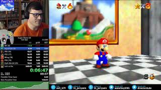 (2:01:24) Super Mario 64 - 120 star speedrun