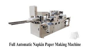 Automatic napkin tissue paper folding machine