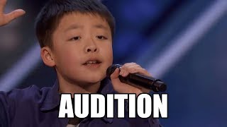 Jeffrey Li 13-Year-Old Singer America's Got Talent 2018 Audition｜GTF