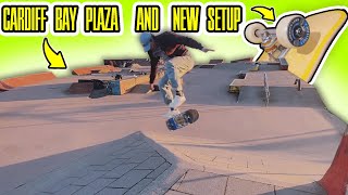 THIS IS CARDIFF BAY SKATE PLAZA! | FULL SKATEBOARD COMPLETE UNBOXING AND SETUP! | SKATEHUT REVIEW!