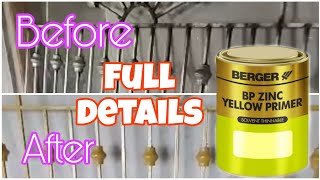 Berger paints/Bp zinc yellow primer/How to use full details