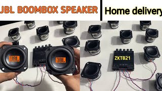 JBl Boombox Speaker/ Sound testing with ZKTB21 class D amplifier board.