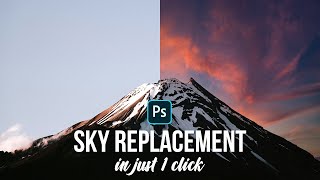 Sky Replacement in Just 1 Click | Photosho Tutorial