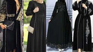 stylish new black obaya designs for ladies/ obaya style for girls 2023