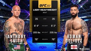 ANTHONY SMITH VS ROMAN DOLIDZE FULL FIGHT UFC 303