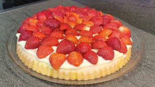 Çilekli Tart - pratik ve hafif 🍓