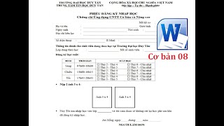 Học Word cơ bản Bài 8, Microsoft Word Tutorial, học word cho người mới bắt đầu