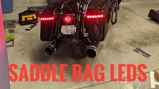 Harley Davidson Touring Saddle Bag LED Light Install | Run Brake Turn