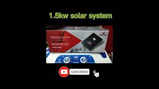 1.5kw Solar system video, #shortvideos #shorts