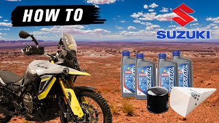 How to Change Oil on 23+ Suzuki V-Strom 800