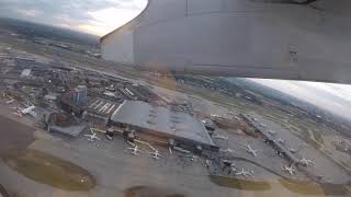 TAKEOFF | Flybe Bombardier Dash 8-Q400 BE2128 London Heathrow LHR to Aberdeen Dyce Int'l ABZ