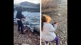 Heartwarming Father-Daughter Moment As 9-Year-Old Catches Huge Fish