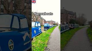 Narrowboats on a Canal in England 🇬🇧