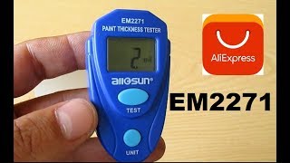 Толщиномер EM2271 allosun с Aliexpress / Thickness gauge  EM2271