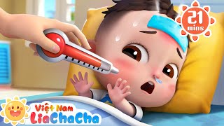 🤒 Em bé bị ốm 👨🏻‍⚕️Bác sĩ nhỏ chăm sóc em bé | LiaChaCha Ca Nhạc Thiếu Nhi Việt Nam