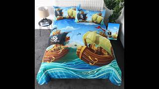 Cartoon pirate duvet cover set is a best gift for child！