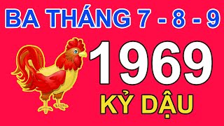 Tử Vi Tuổi Kỷ Dậu 1969 Trong 3 Tháng 7, 8, 9 2024 Âm lịch Giáp Thìn | Triệu Phú Tử Vi