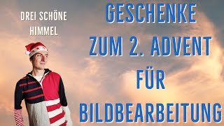 Für Photoshop / Luminar: 3 Himmel für die Bildbearbeitung geschenkt zum Advent