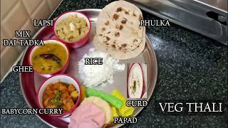 SIMPLE VEG THALI IN JUST 30 MIN|EASY & QUICK 4 RECIPES VEG THALI"Healthy And Tasty Cooking Channel"