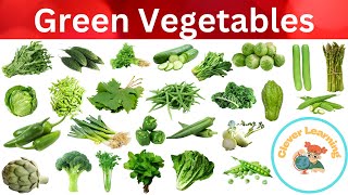 Green Vegetables name and picture in English