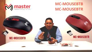 Mouse óptico inalámbrico - MC-MOUSEBTR y MC-MOUSEBTB