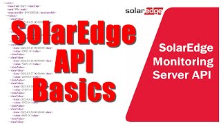 Solaredge API Basics. Get Access to your Solar Inverter data