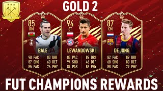 WE GOT DE JONG!! GOLD 2 FUT CHAMPIONS REWARDS!! - FIFA 21 Ultimate Team