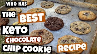 I try out six different keto chocolate chip cookie recipes | GUESS WHICH ONE WAS THE GOOIEST?