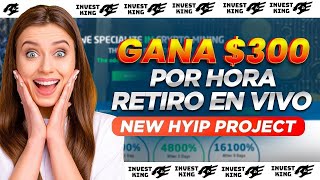 NUEVA WEB PAGANDO $300 DÓLARES POR HORA 💰DOBLADORA INVESTKING + RETIRO EN VIVO🤑💸💵