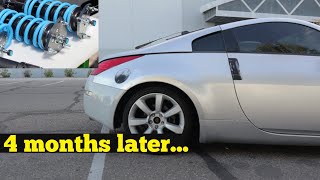 maxspeedingrods coilovers after 4 months of use on my Nissan 350z | low-budget coilovers