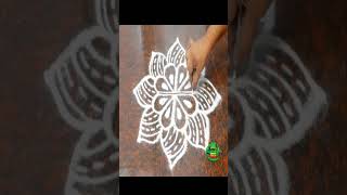 Beautiful Flower Kolam  Margazhi Day 25