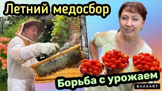 Жизнь в Канаде// Рыбалка - Безрыбалка// Качаем Летний Мёд// Борьба с Урожаем