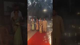 A Grand Welcome For Madhugowda🥳#nidhu #wedding #grandwelcome #madhugowda #nikhilnisha #vlogs#wedding