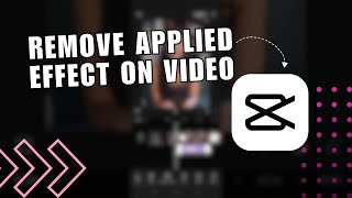 👍 EXPERT: How to Remove Applied Effect on Video in Capcut PC | Tutorial