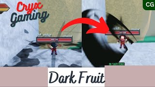 I Ate the dark dark fruit And this happend....