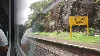 22119 CSMT-KRMI Tejas Express Waiting For Crossing 11086 MAO-LTT DoubleDecker Express