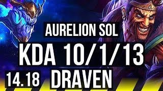 AURELION SOL & Karma vs DRAVEN & Janna (ADC) | 10/1/13, Dominating | EUW Diamond | 14.18