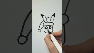 Різдвяний Пікачу 🥹 | Easy drawing ♥️ | Christmas Pikachu 🥹