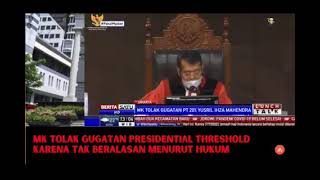 Ini Alasan MK Selalu Tolak Gugatan Presidential Threshold 20 Persen