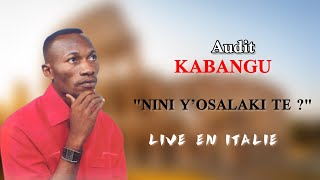 Audit Kabangu - Live "Nini y'osalaki te ?" en Italie (DVD,2007)