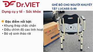 GIỚI THIỆU SẢN PHẨM GHẾ BÔ KHUNG THÉP SƠN TĨNH ĐIỆN KHÔNG BÁNH XE LUCASS G-90