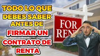 No firmes un Contrato de Renta de una casa sin antes ver este video. Parte 2.